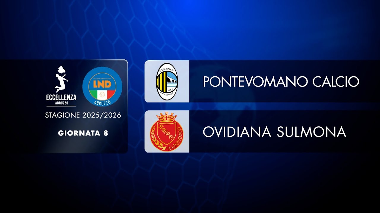 Eccellenza Abruzzo | 8&deg; giornata: Pontevomano - Ovidiana Sulmona (2-1)