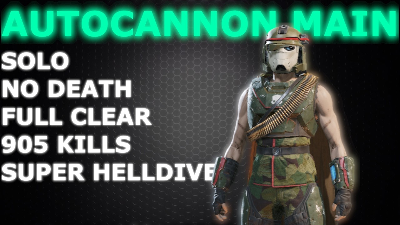 Helldivers 2 | Autocannon SLAPS The ILLUMINATE | No Death | Super Helldive
