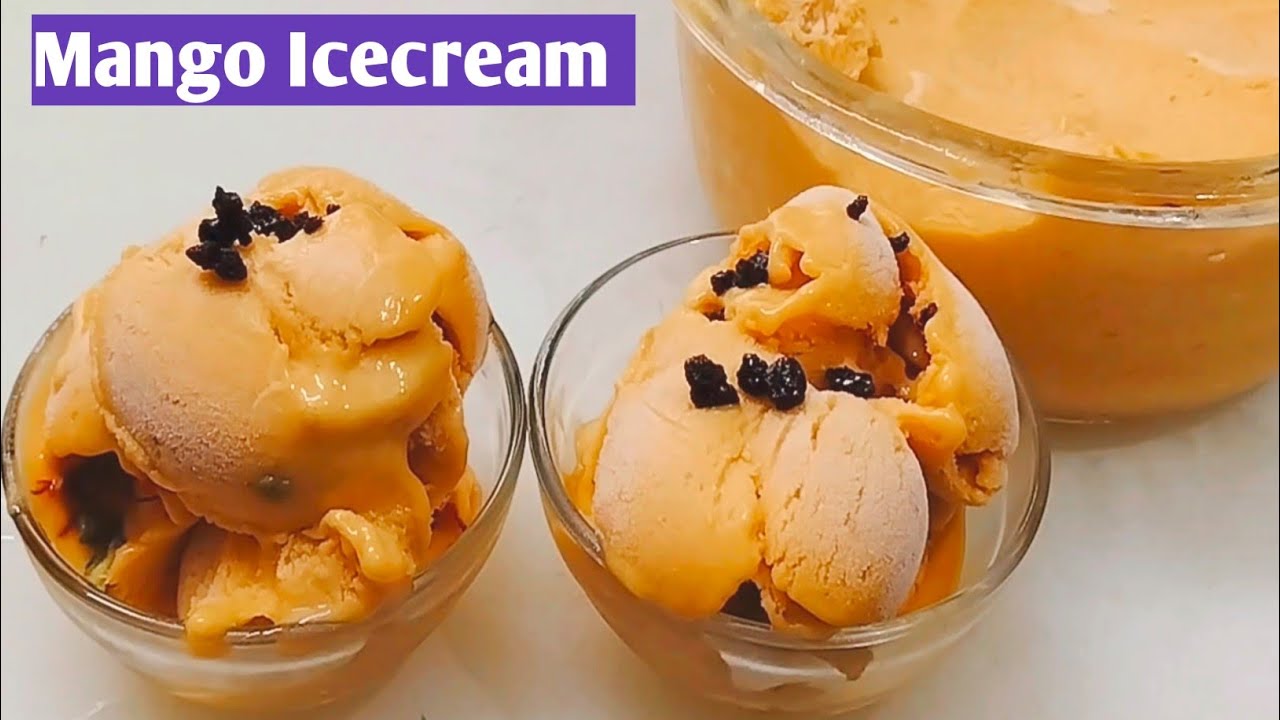 Easy Mango Icecream Recipe In Bengali// Mango Icecream Recipe Without Cream And Condensed Milk