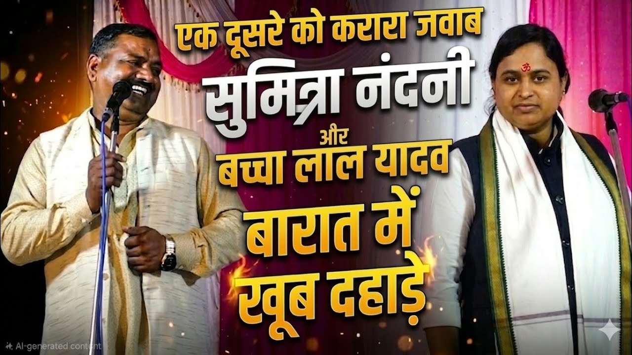 जमकर हुआ सवाल जवाब बारात मे दहाड़े #सुमित्रानंदनी और #बच्चालाल यादव शेहरा गीत dulhe ka #shehra_geet