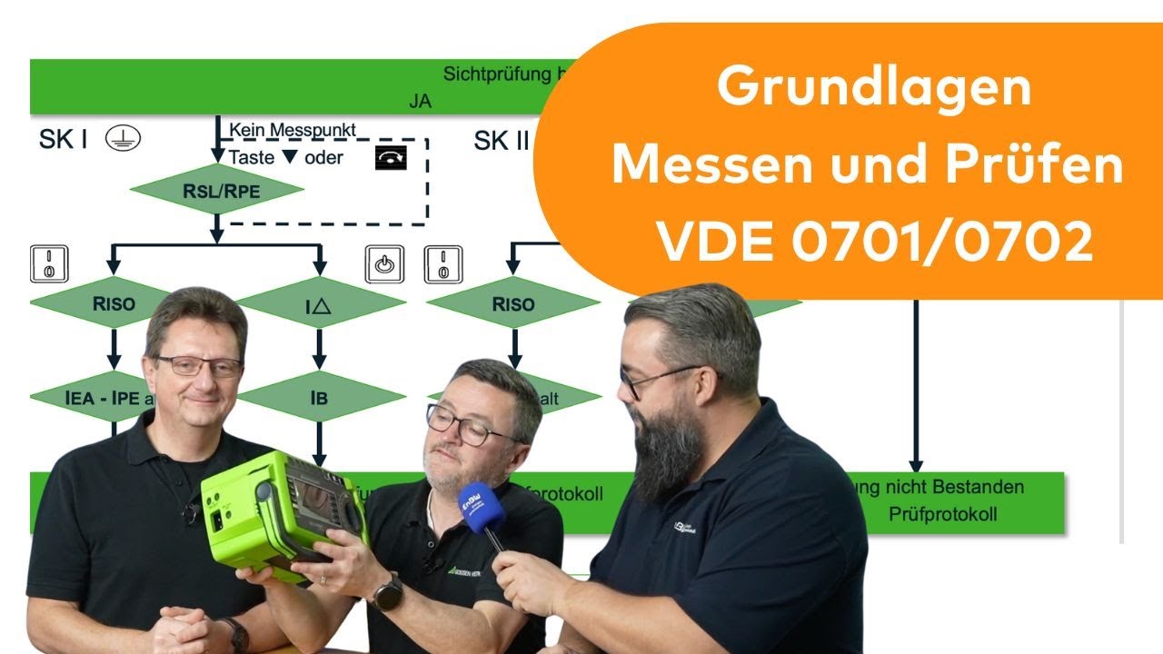 Grundlagen - Messen und Pr&uuml;fen nach VDE 0701 / 0702 - Pr&uuml;fung ortsver&auml;nderlicher Betriebsmittel
