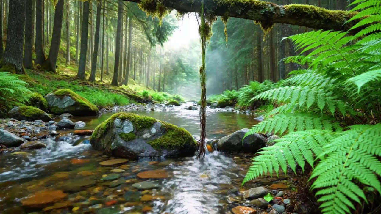 Fall Asleep Fast 🌿 3 Hours Forest Stream Sounds & Birdsong | Natural White Noise for Deep Sleep