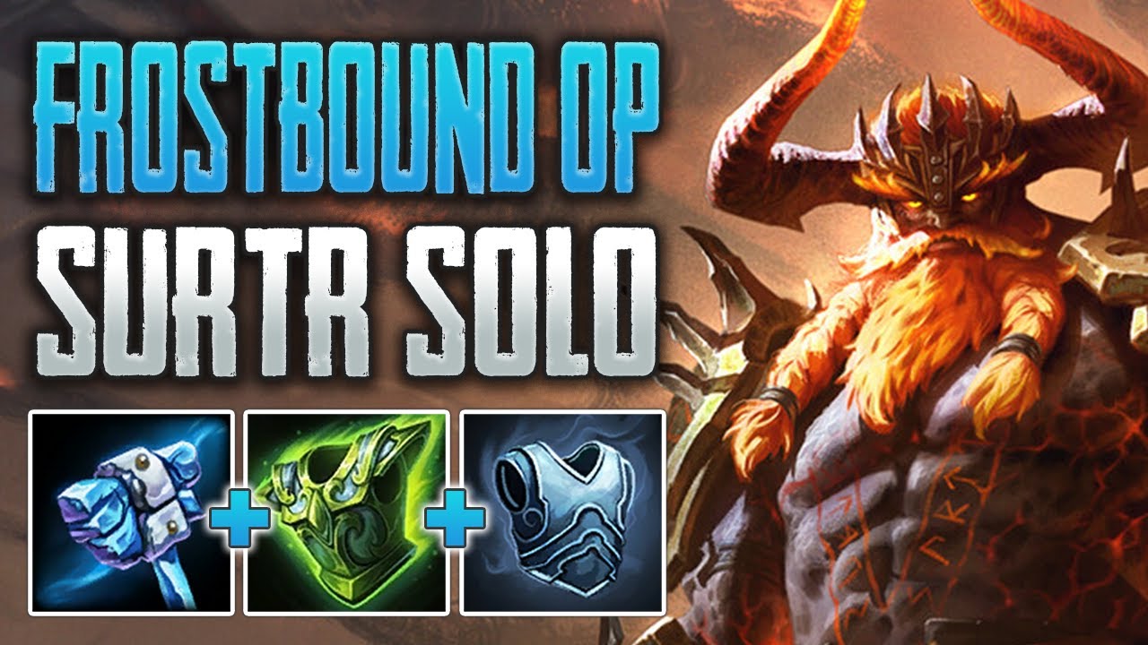 FROSTBOUND IS SO GOOD NOW! Surtr Solo Gameplay (SMITE Ranked Conquest)
