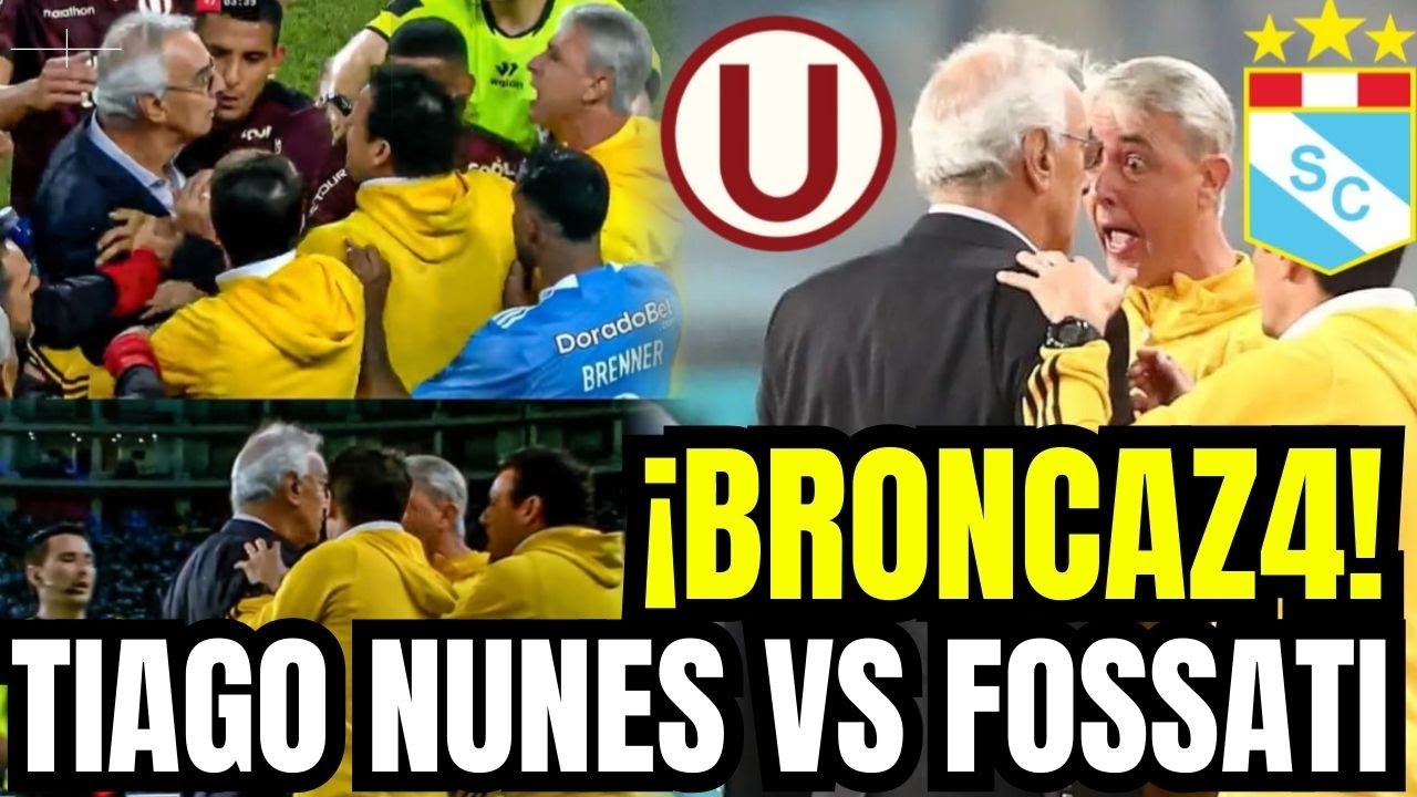 &iexcl;SE DIJIERON DE TODO! TIAGO NUNES SE AGARRO CON FOSSATI AL FINAL DEL PARTIDO
