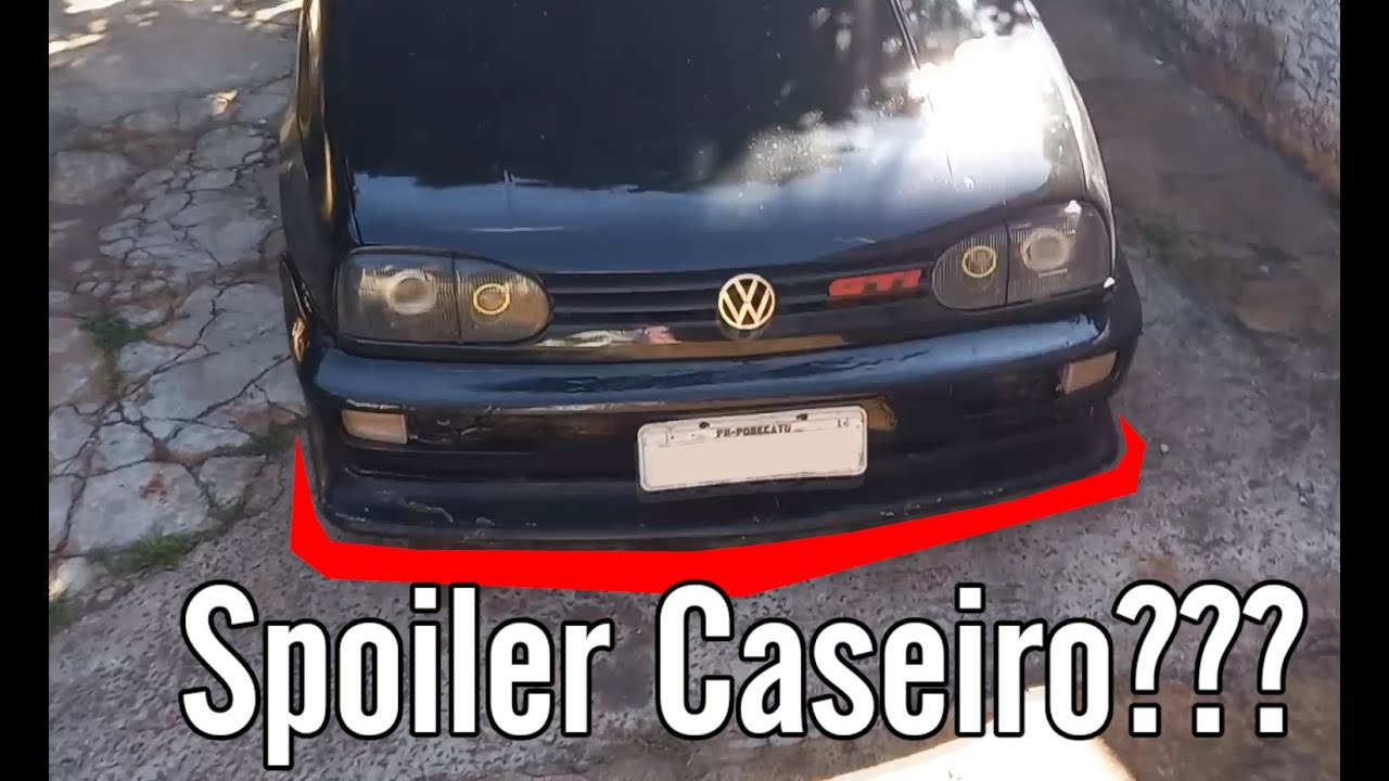Fiz um Spoiler Caseiro pro Golf