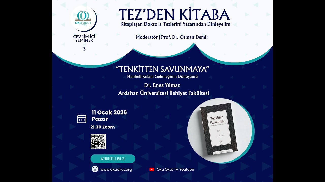 Tez’den Kitaba | Tenkitten Savunmaya: Hanbeli Kelam Algısının Dönüşümü