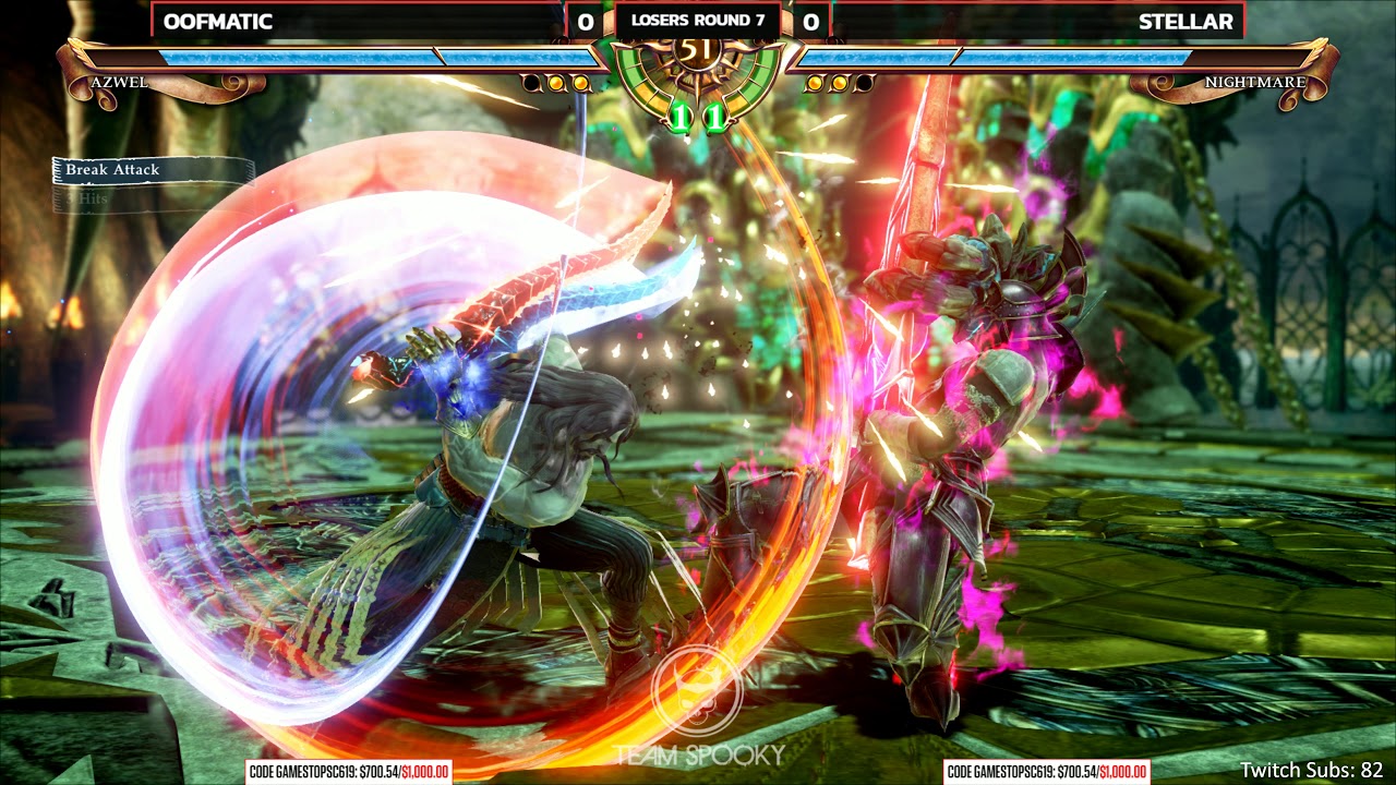 Soulcalibur VI Monthly #1 - Oofmatic (Azwel) vs Stellar (Nightmare) [4K/60fps]