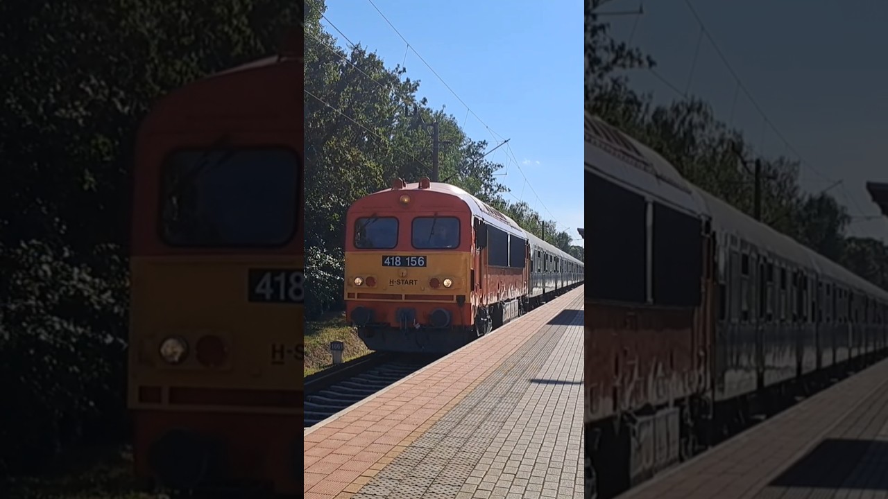 418 156 Fenyves Expressvonattal indul Balatonfenyves-alsóról 
