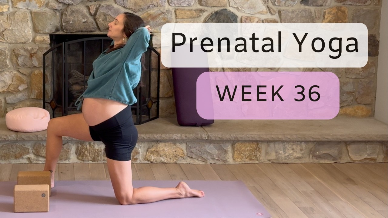 Prenatal Yoga Week 36 - Third Trimester Flow | 25 mins