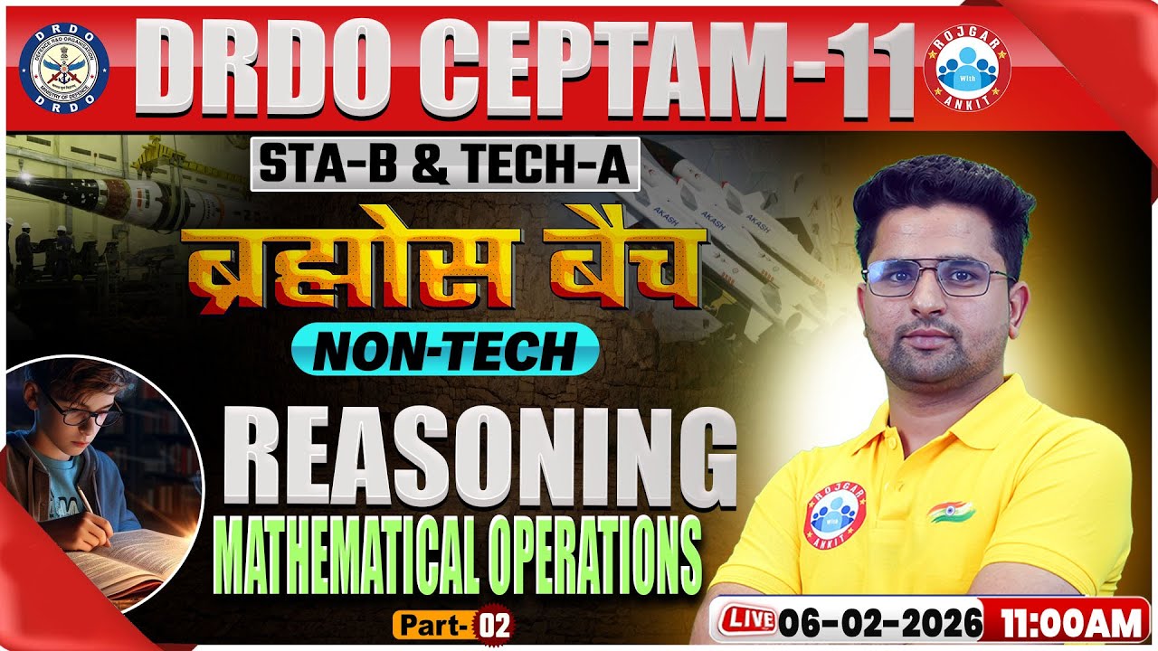 DRDO CEPTAM 11 Classes | DRDO Reasoning Classes | Mathematical Operations | STA B & Tech A