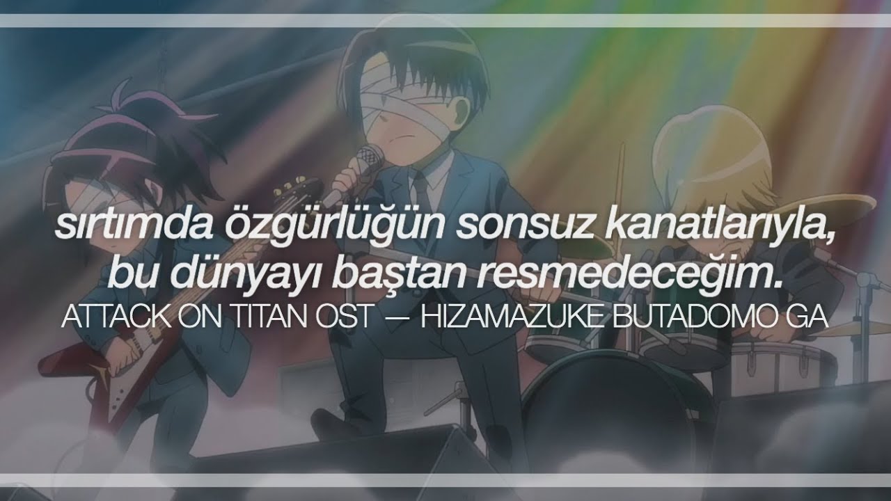 attack on titan ost || hizamazuke butadomo ga (türkçe çeviri + lyrics)