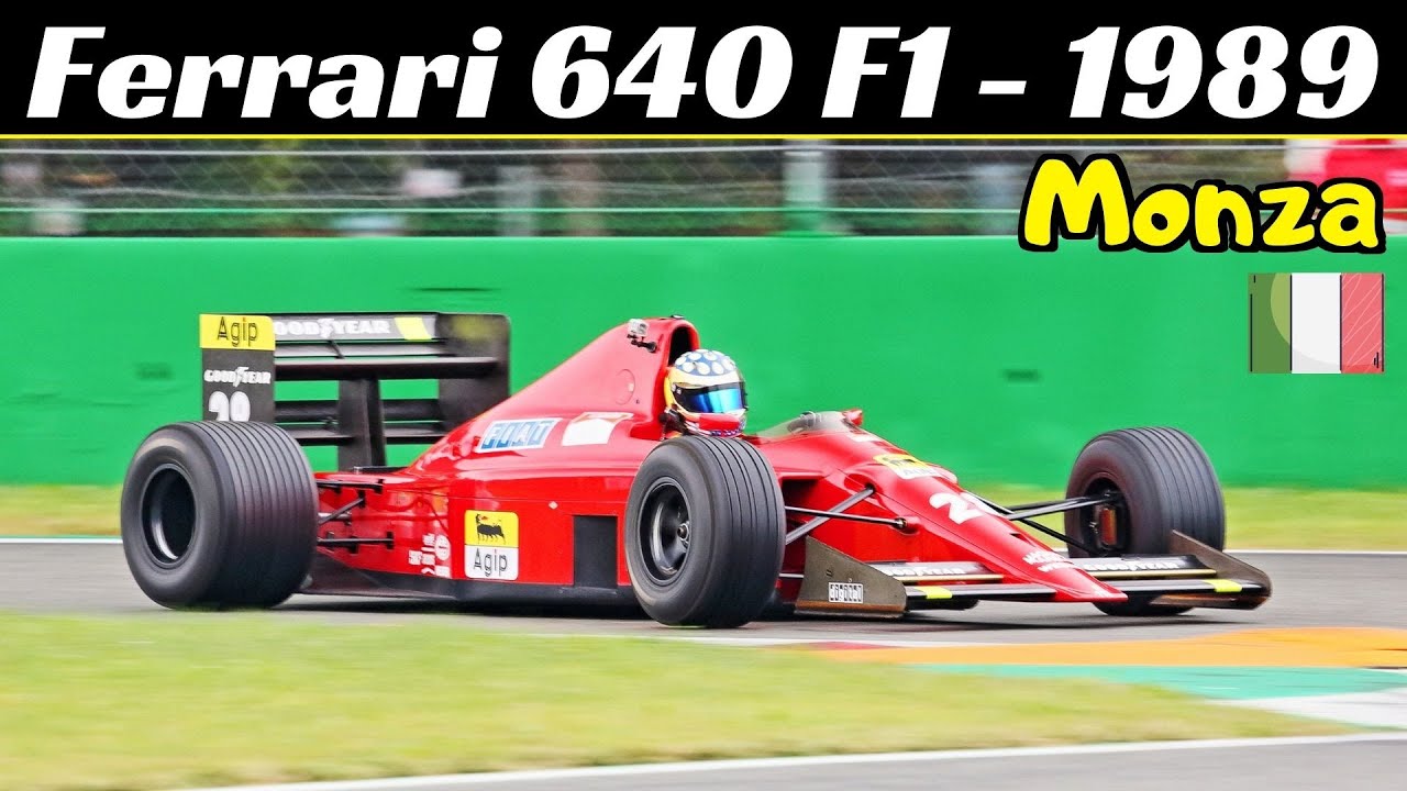 Ferrari 640 F1-89 ex Gerhard Berger - 😍 AWESOME V12 Engine, Warm-Up, Sparks & Vapour Trails at Monza