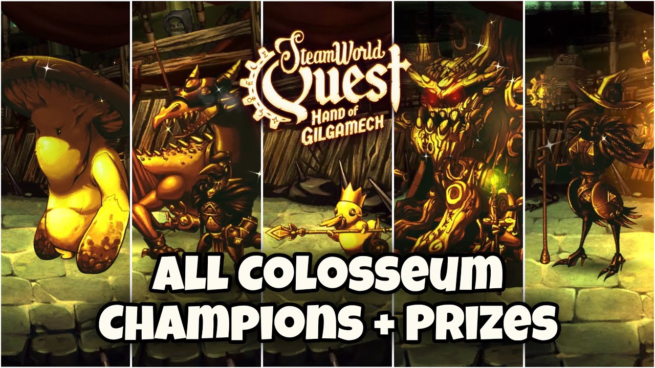SteamWorld Quest - All Colosseum Champions + Prizes {Gameplay} (iOS)