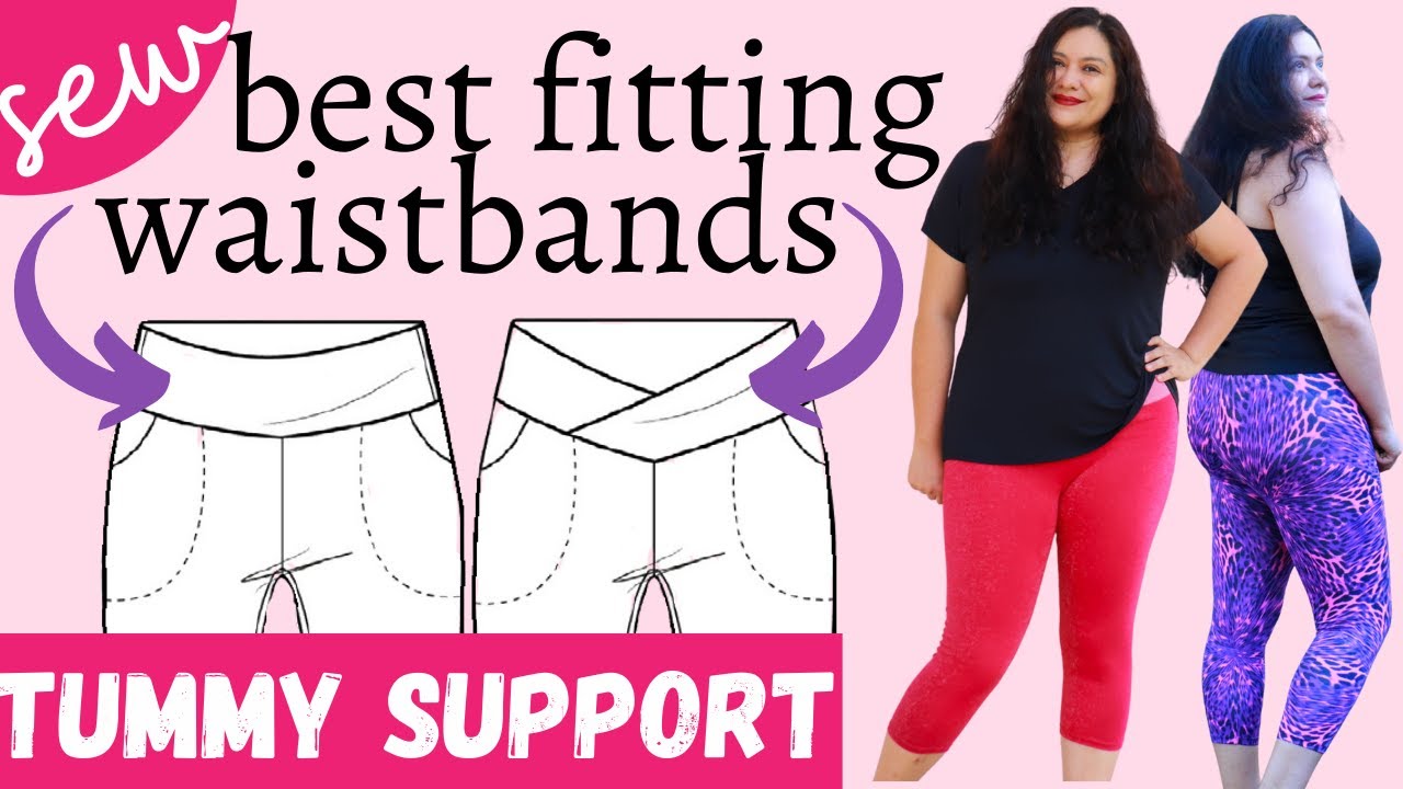V shape contoured waistbands feel AMAZING. Sundial Leggings (GreenStyle). Regular machine sewing.