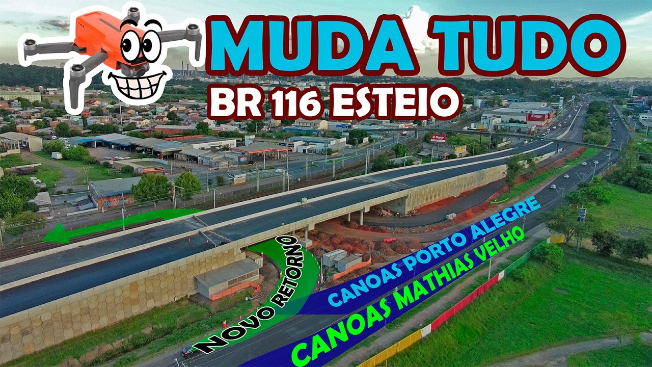Alteração na BR116 Esteio RS Viadutos Novos