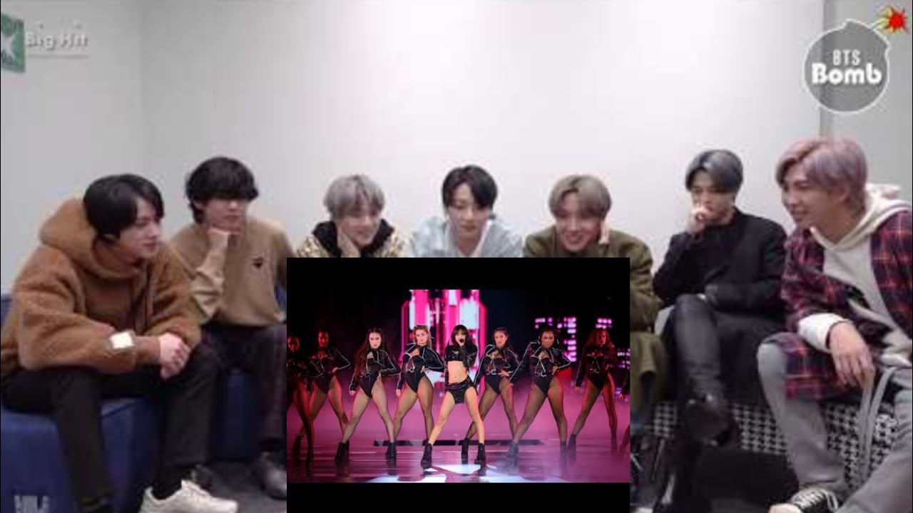 BTS Reaction to Lisa 'Rockstar' Performance in Victoria secret (Fanmade 💜)