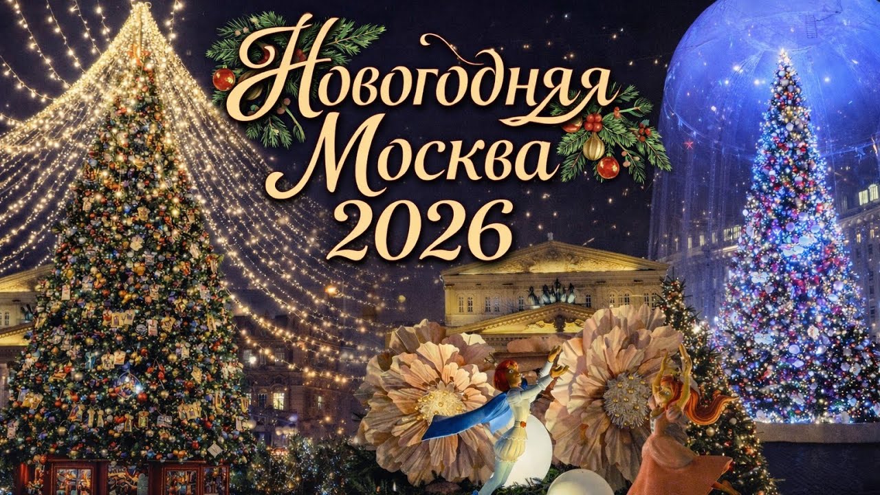 Новогодняя Москва. Уютная прогулка по зимней сказке в преддверии Нового 2026 года