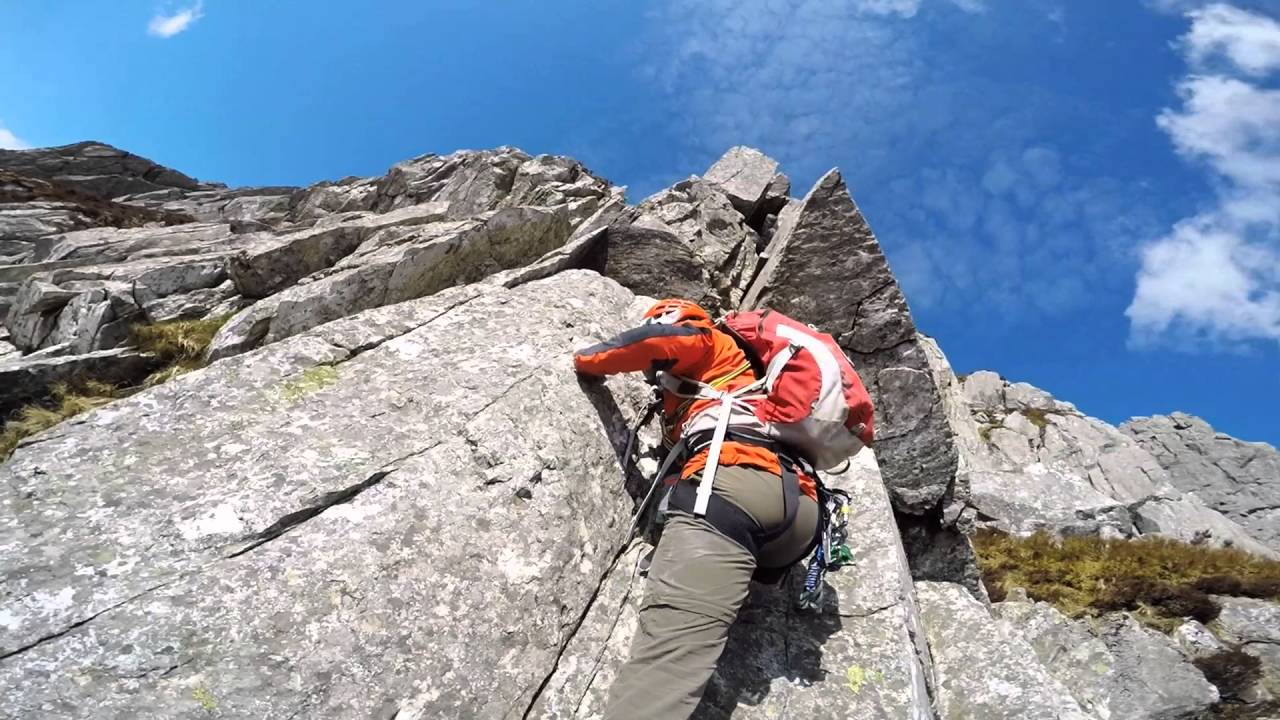 First Pinnacle Rib Route - Tryfan, Ogwen, Snowdonia.