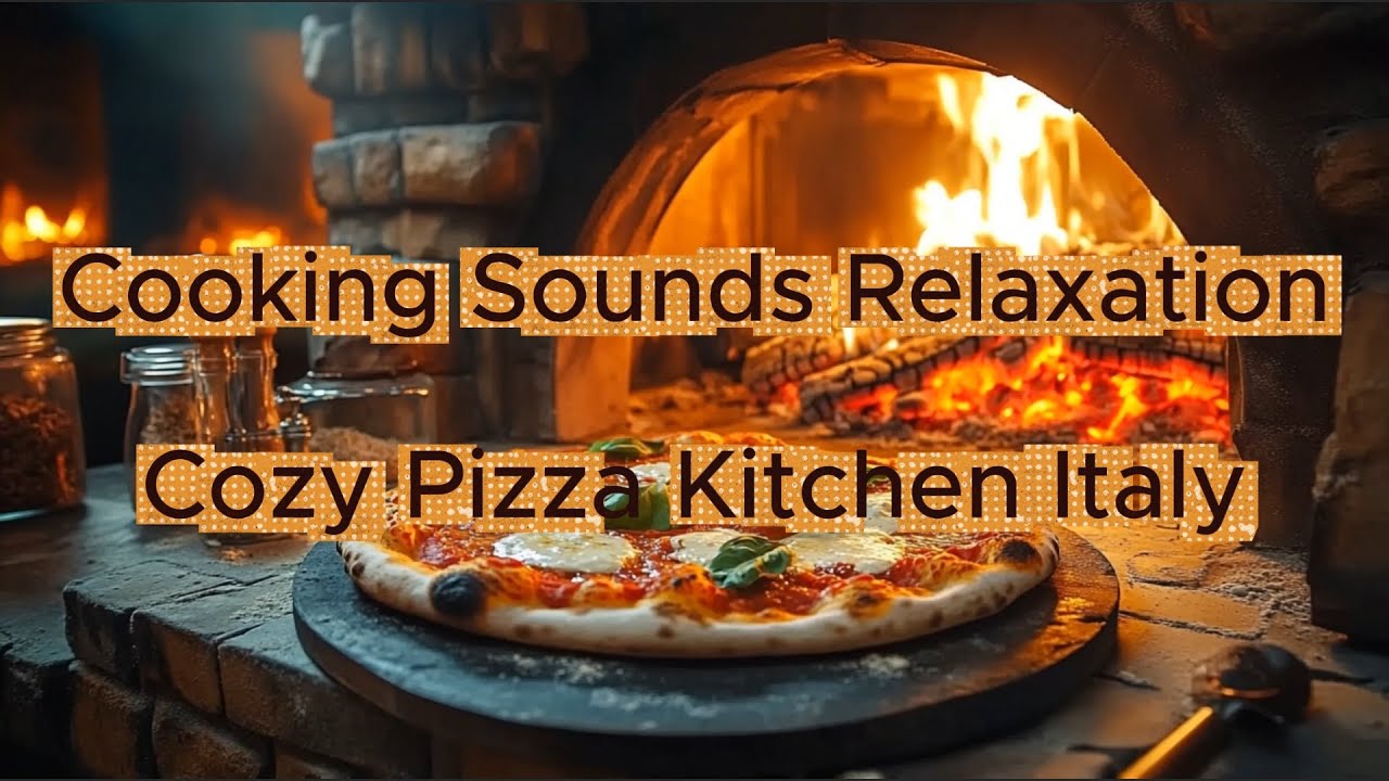 Mozzarella Pizza by the Fire – Italian Wood Oven Ambience, Nature & Cooking Sounds for Relaxation