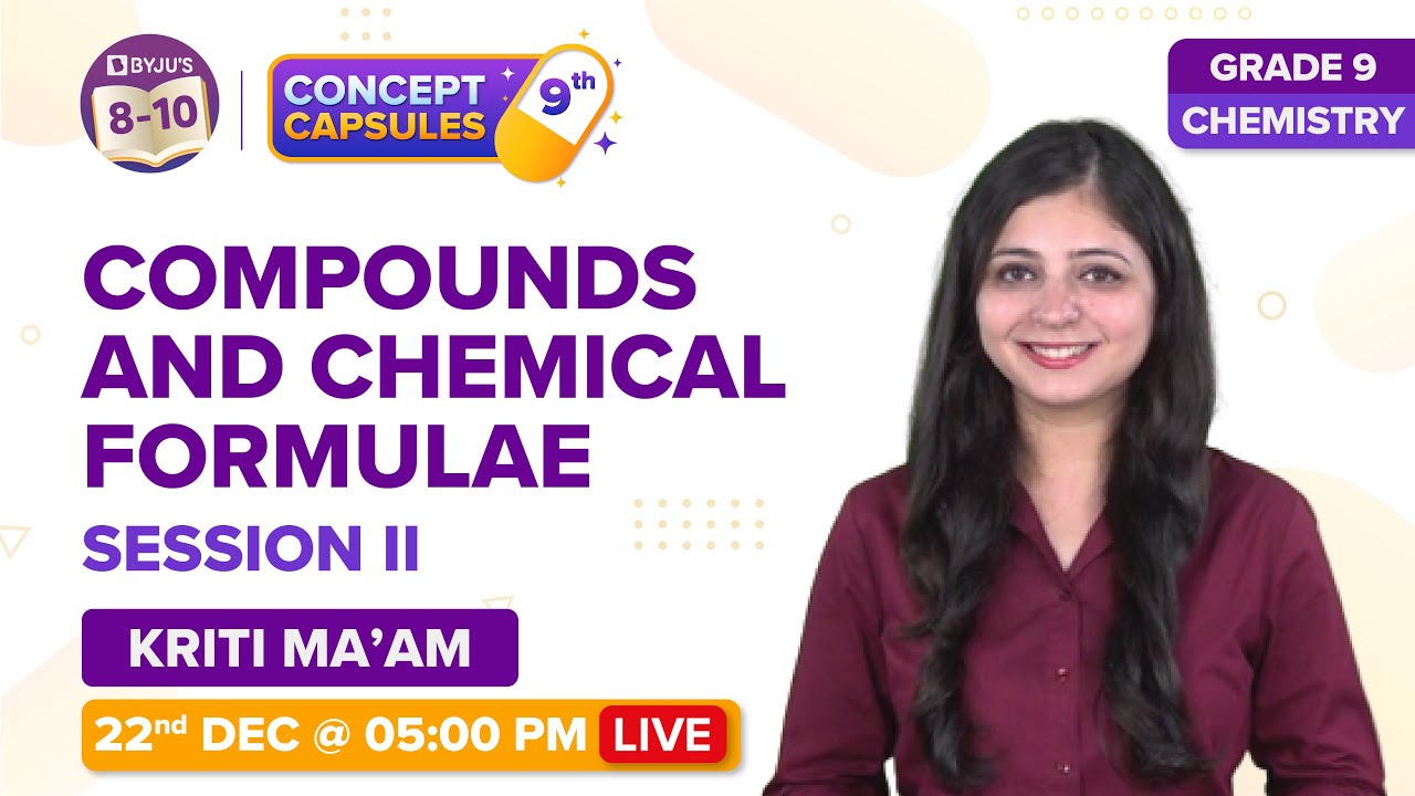CBSE Class 9 Science Term-2: Compounds and Chemical Formulae: Atoms and Molecules | Concept Capsules