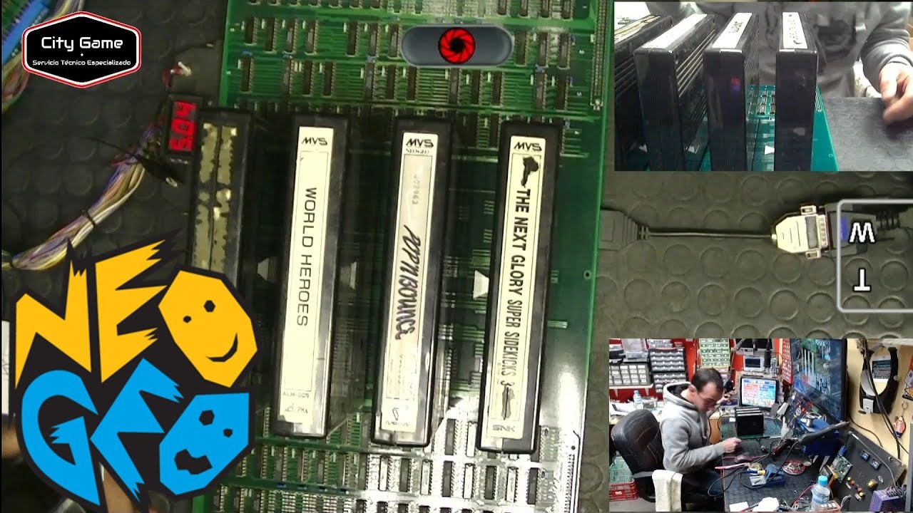 Reparación placa jamma Neo geo MVH SLOT4  NO ARRANCA