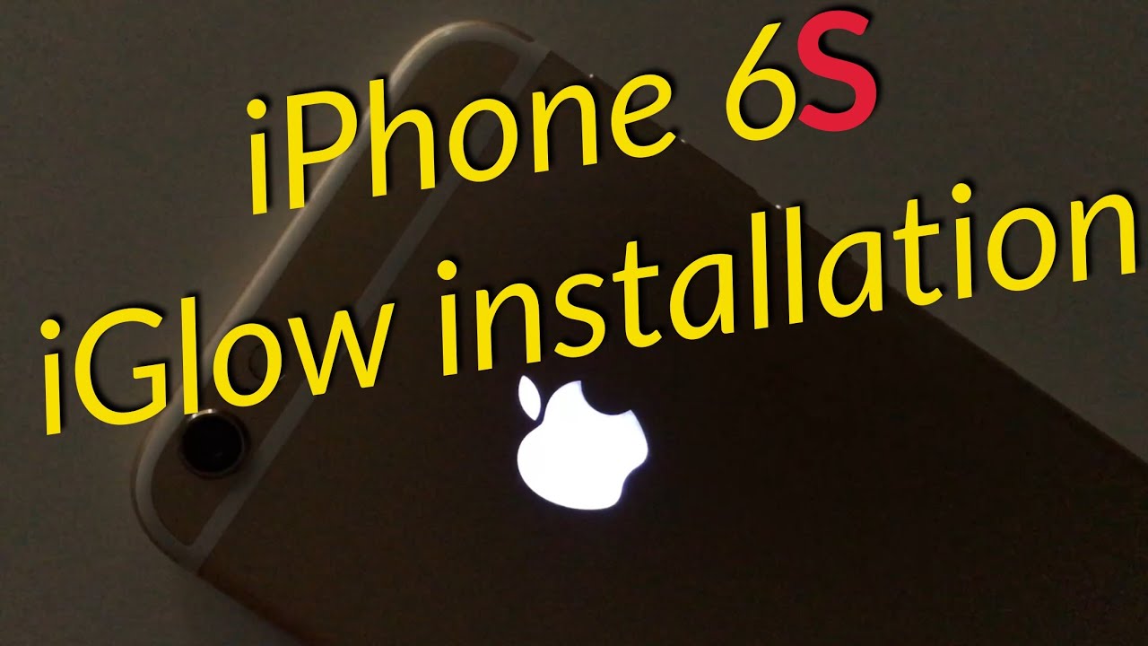 iPhone 6S iGlow /Glowing Logo Mod Installation / Einbau