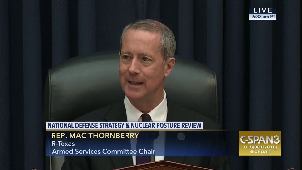 20180206 Chairman Thornberry's Opening Remarks - Hearing on National Defense Strategy