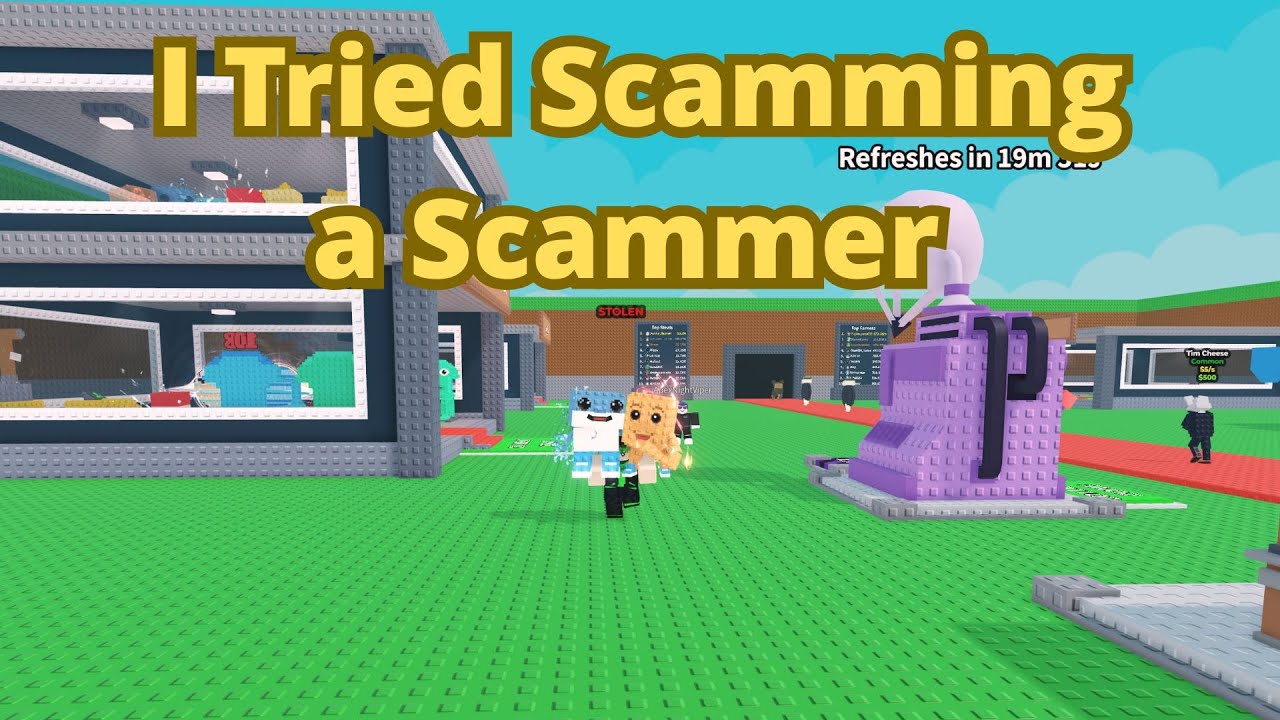 I Tried Scamming a Scammer in Steal a Brainrot Roblox