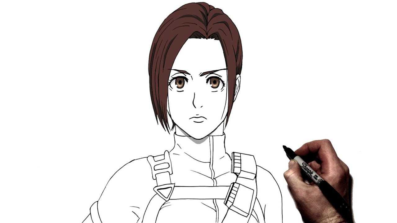 How To Draw Sasha | Step By Step | Attack On Titan