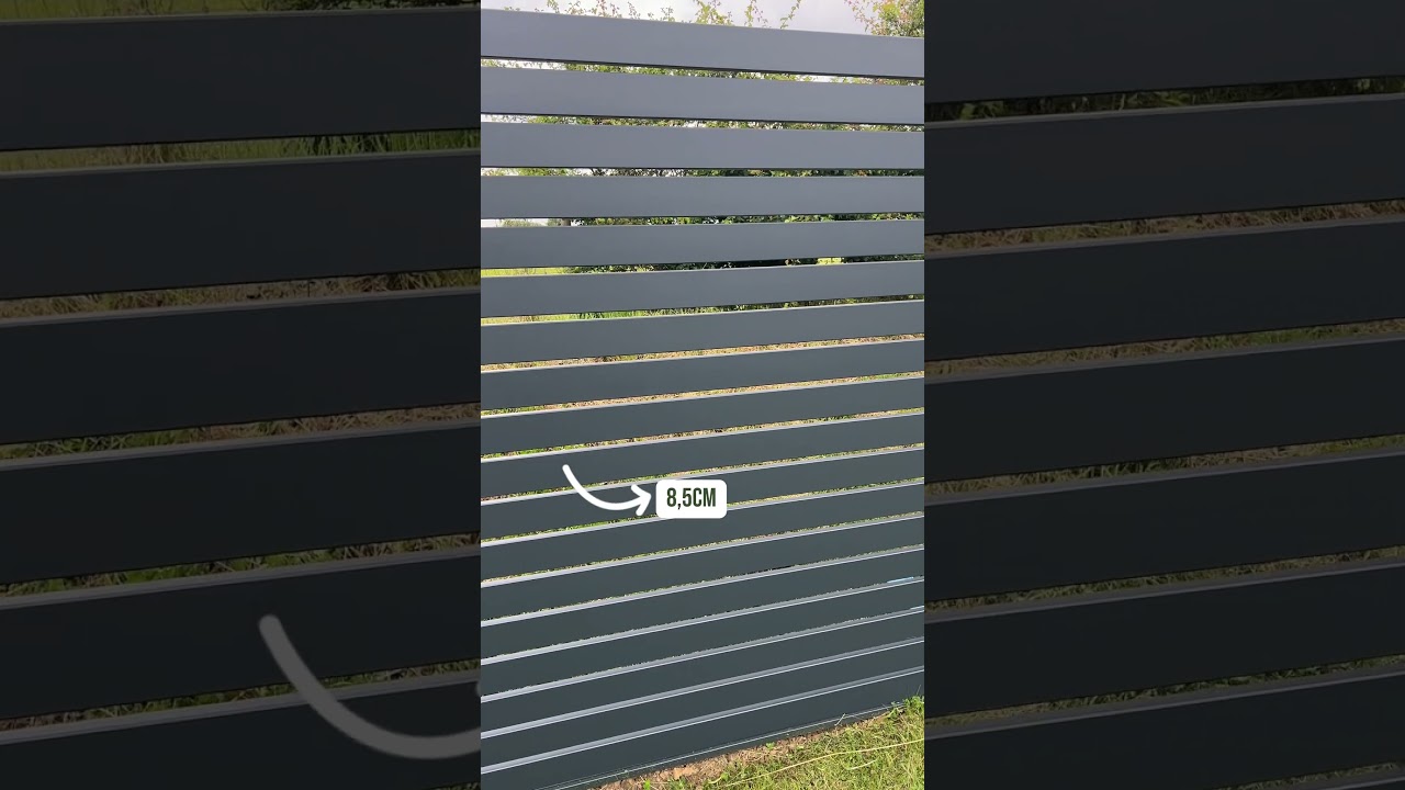 Lames ajour&eacute;e en aluminium pour cl&ocirc;ture moderne et s&eacute;curis&eacute;e  #jardin #cl&ocirc;ture #paysagiste