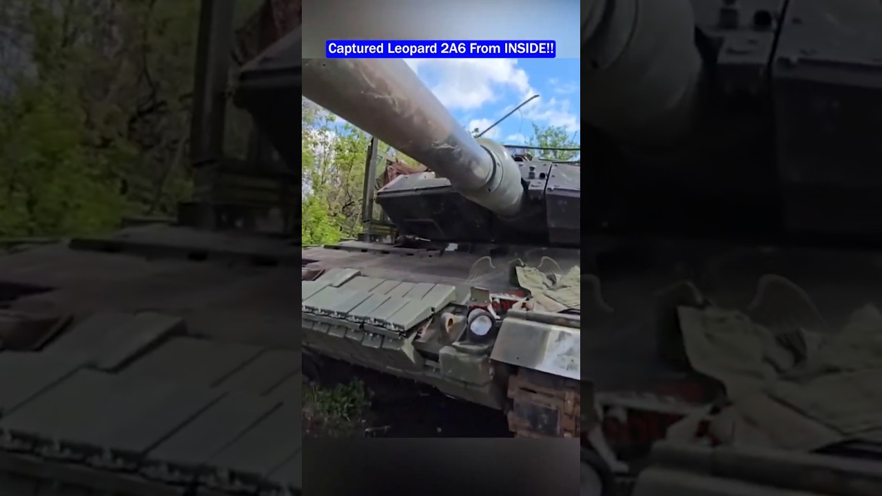Leopard 2A6 Captured by Russia&mdash;Still Fully Intact Inside
