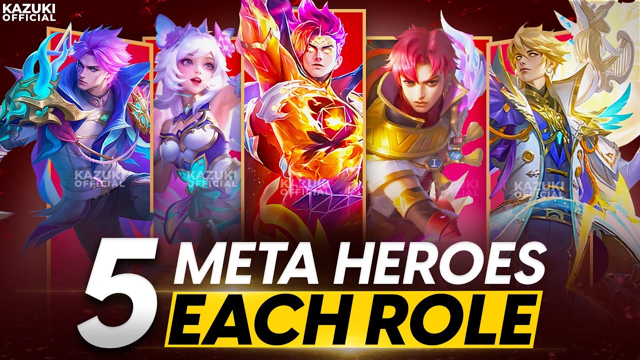 TOP 5 META HEROES FROM EVERY ROLE TO BAN OR PICK | PATCH UPDATE