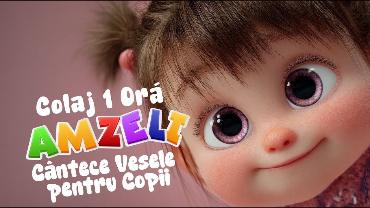 Colaj 1 ORĂ de C&acirc;ntece Vesele pentru Copii 🎶 Muzică Educativă și Distractivă | Amzeli