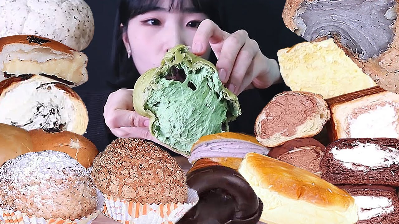 ASMR 역대급 크림빵 리얼사운드 먹방 CREAM BREAD DESSERT MUKBANG | 최애 크림빵 모음 | 奶油面包 クリームパンขนมปังครีม