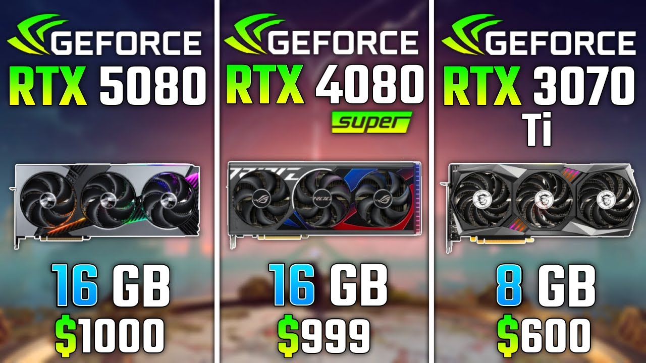 RTX 5080 vs RTX 4080 SUPER vs RTX 3070 Ti | Test in 6 Game