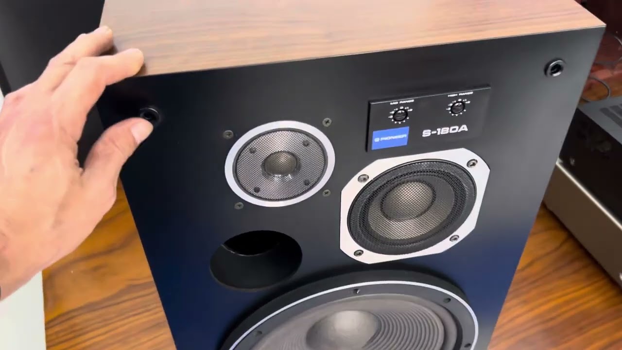 Loa PIONEER S-180A ông vua nhạc vàng Huyền thoại đẹp đứt tay giá yêu âm ly 7800II nguồn vàng 