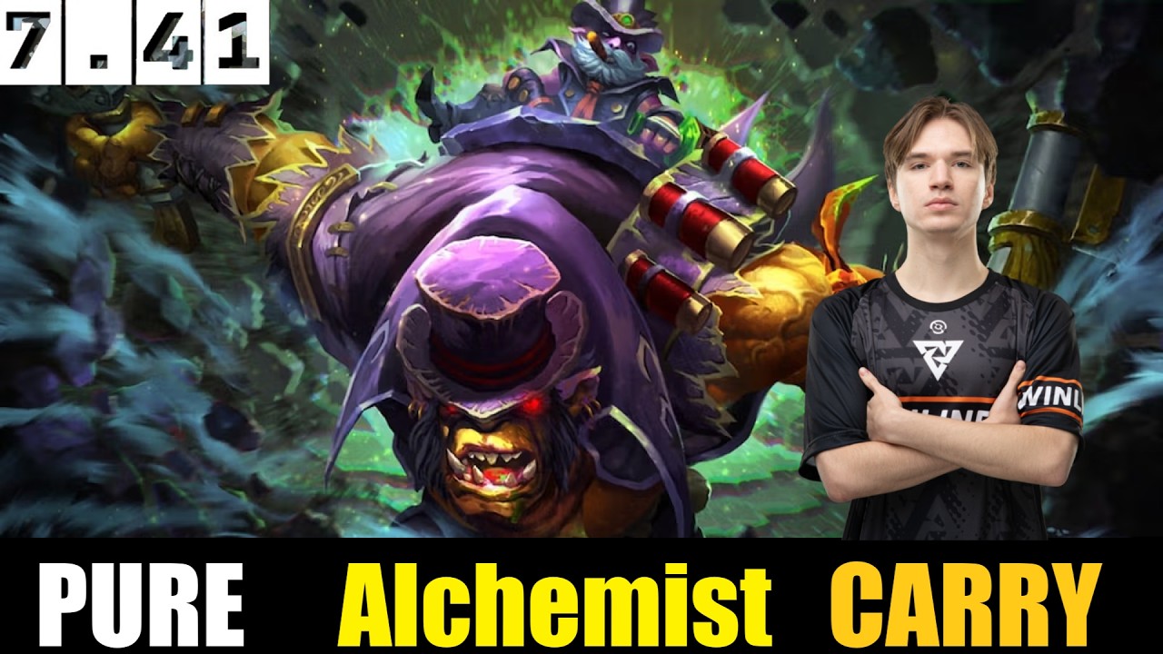 🤯ЧИСТЫЙ [Алхимик] КЭРРИ 7.41 - МАТЧ С САМЫМ ВЫСОКИМ MMR В DOTA 2 #dota2 #dota2gameplay