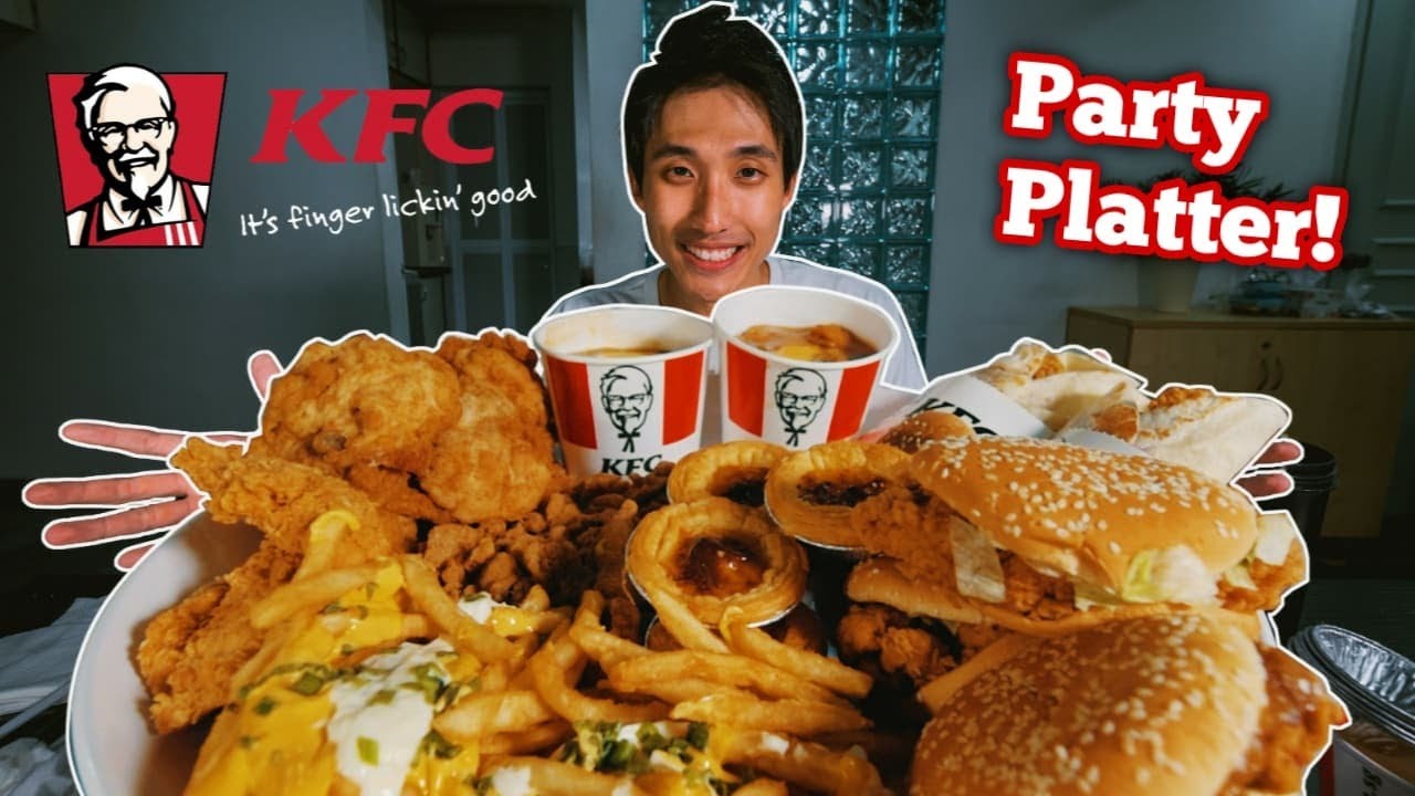 Massive KFC Menu Challenge! | Party Size KFC Platter Mukbang!