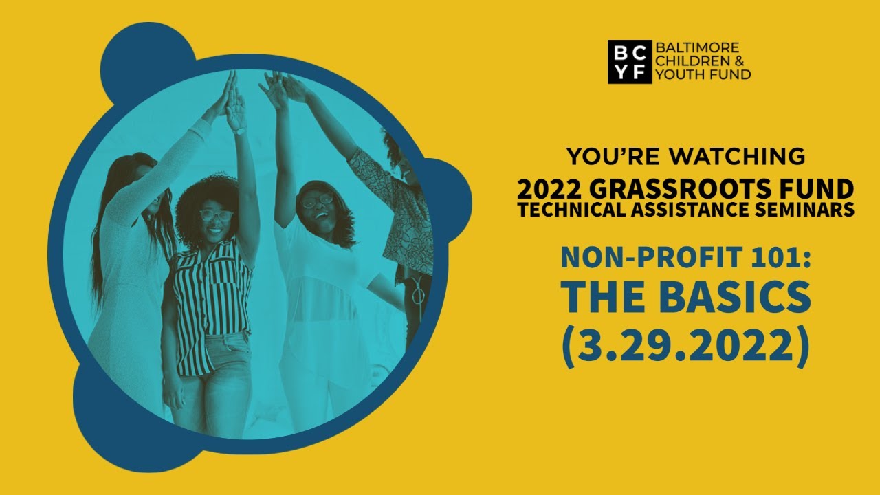 Non-Profit 101: The Basics (3.29.2022)