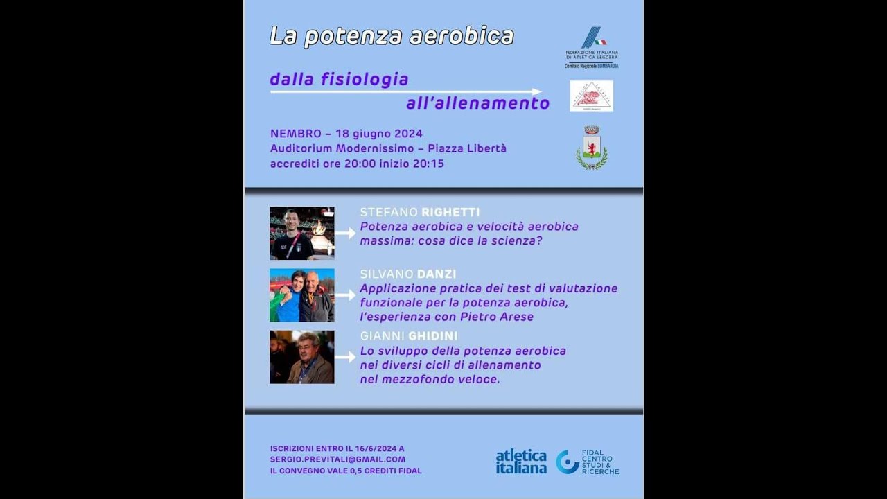 La potenza aerobica, dalla fisiologia all'allenamento - esperienze a confronto