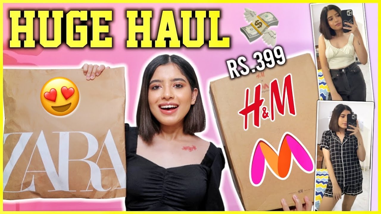 H&M, Myntra, Zara😍 HUGE CLOTHING HAUL Starting at ₹399 | Anindita Chakravarty
