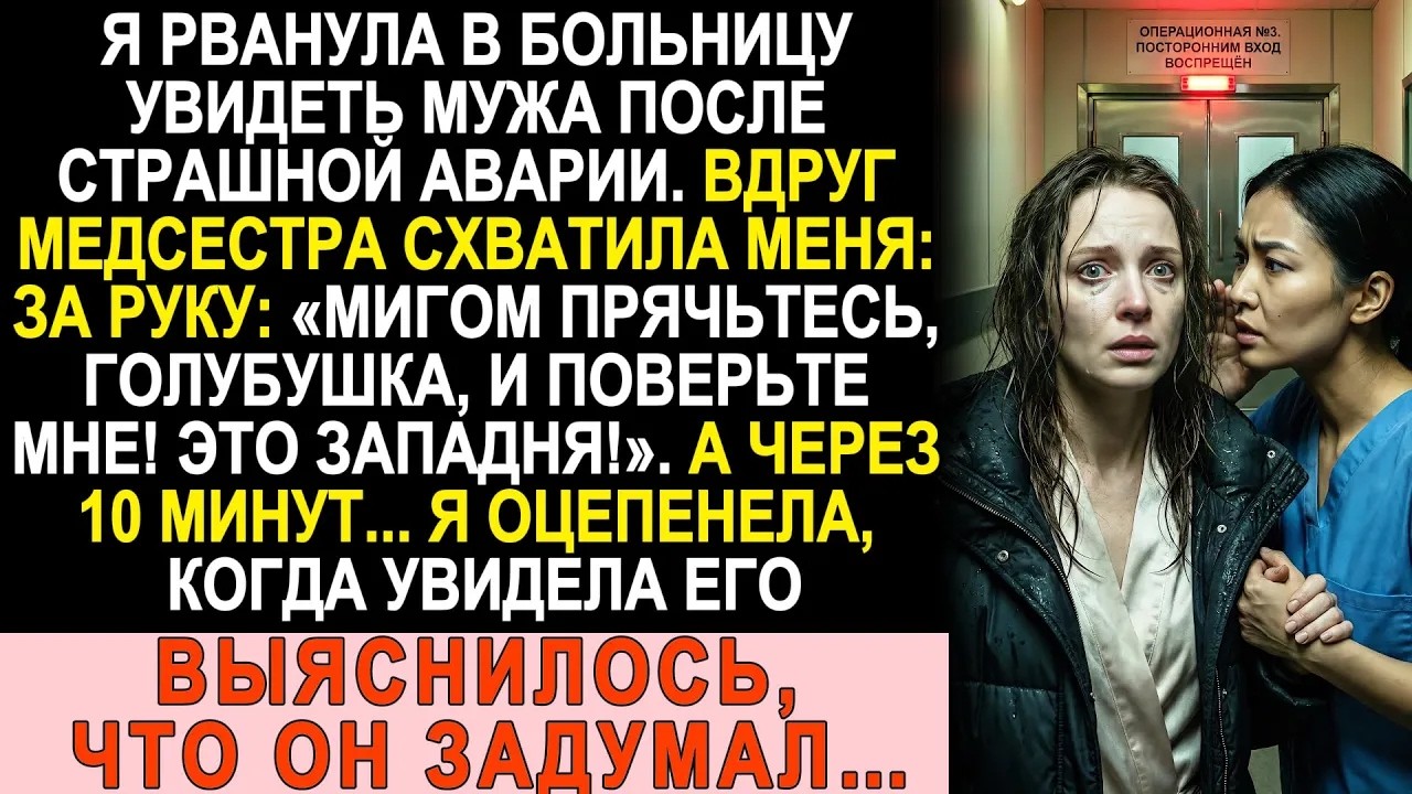 Ринулась к мужу в операционную  Медсестра шепнула «Это ловушка!»  Увидев его, обомлела