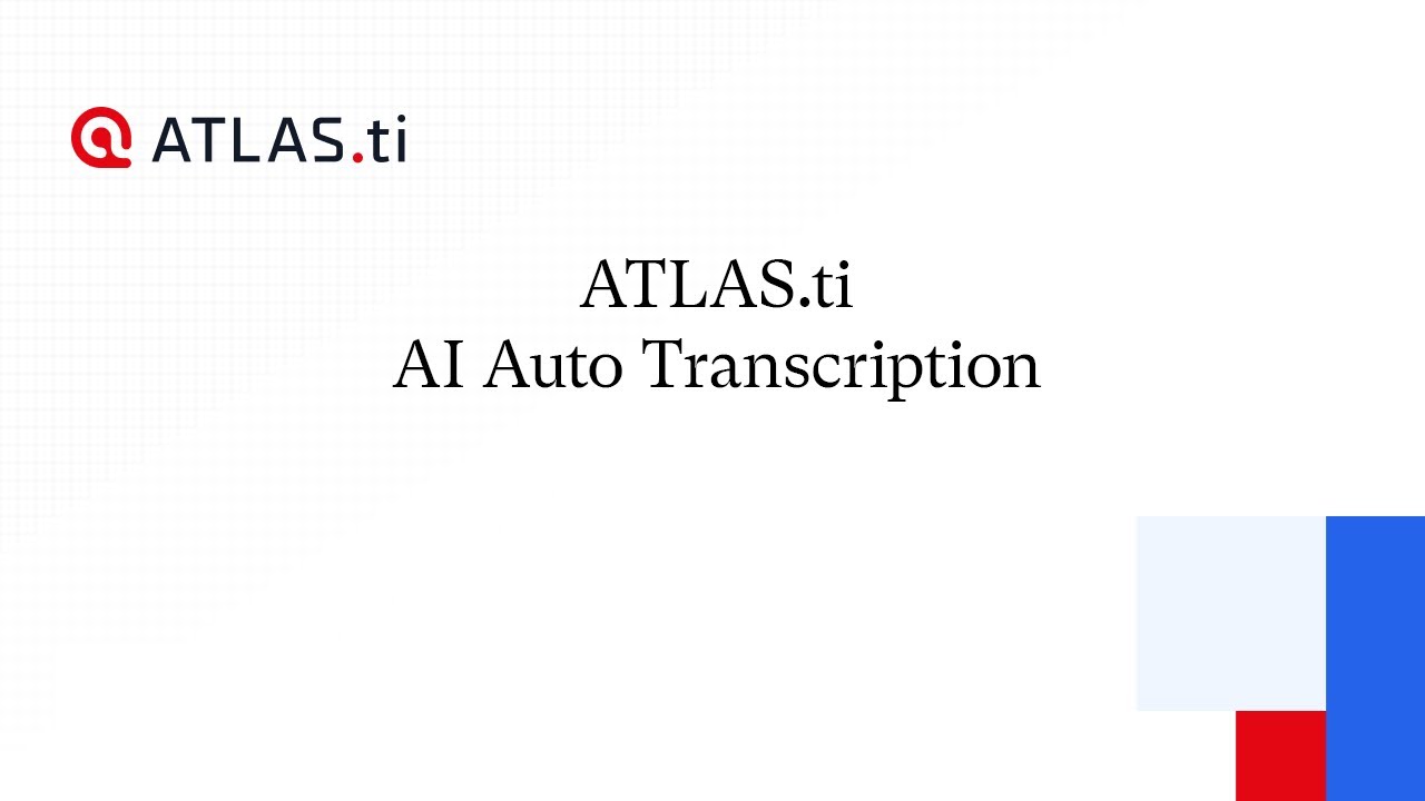 ATLAS.ti AI Auto Transcription