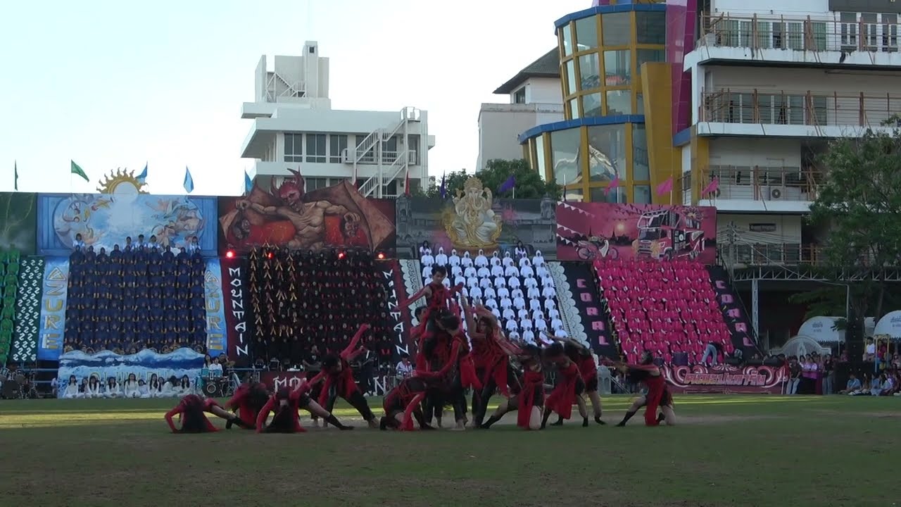 การประกวดผู้นำเชียร์ คณะขุนเขา (สีแดง) กีฬาภายในโรงเรียนขอนแก่นวิทยายน ประจำปีการศึกษา 2566
