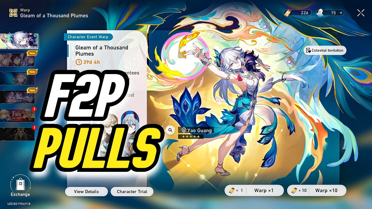 Yao Guang Pulls F2P | Honkai Star Rail 4.0