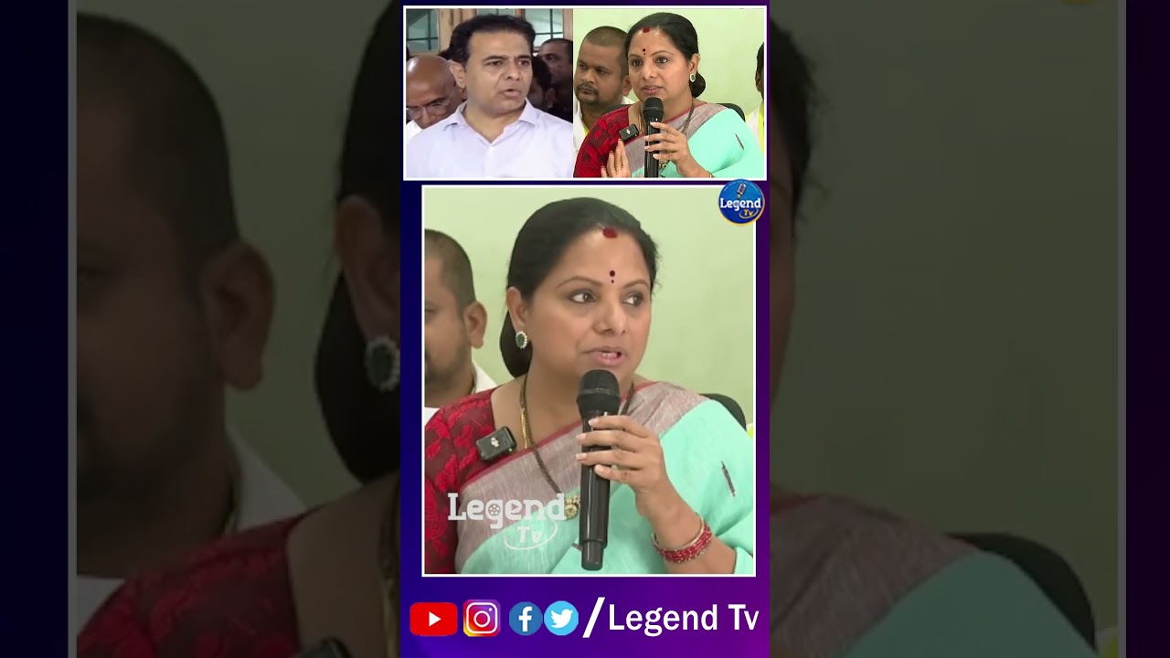 MLC Kavitha STRONG COUNTER To KTR Comments | Kavitha Vs KTR | Legend Tv