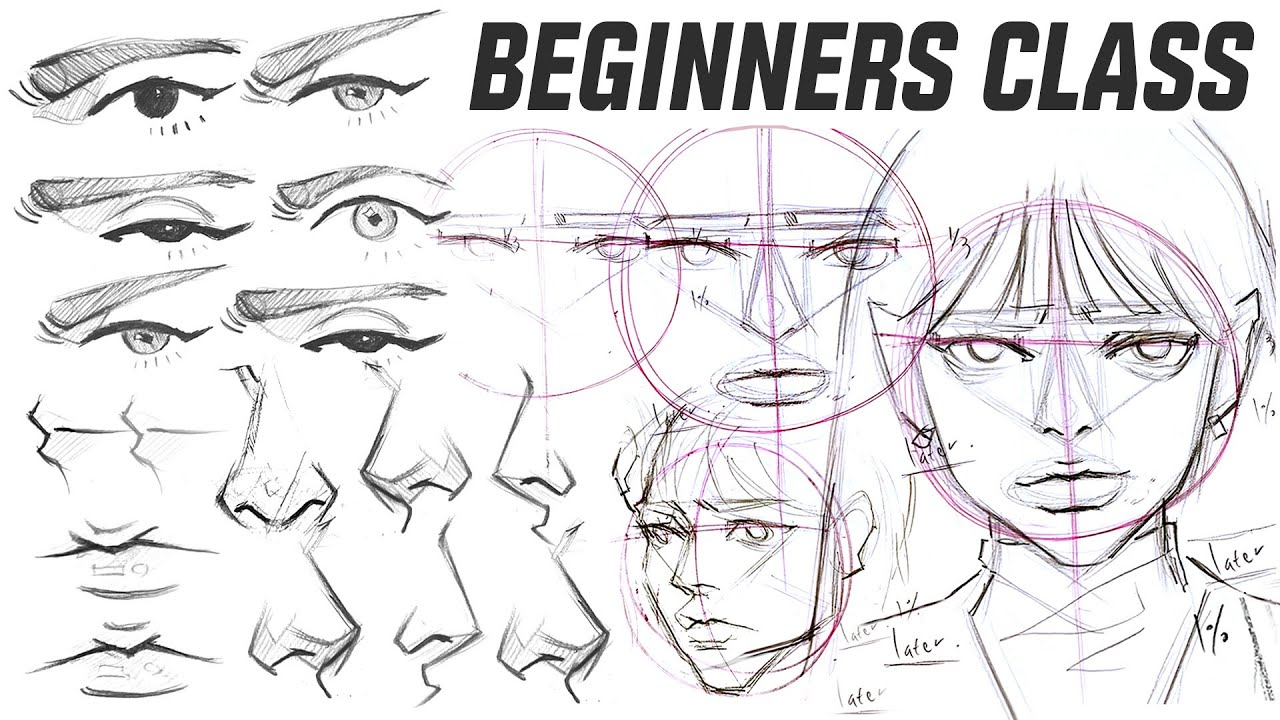 🙌🏻 BEGINNERS CLASS - GUIDE LINE, EYES, NOSE, LIPS [TUTORIAL] 🙌🏻