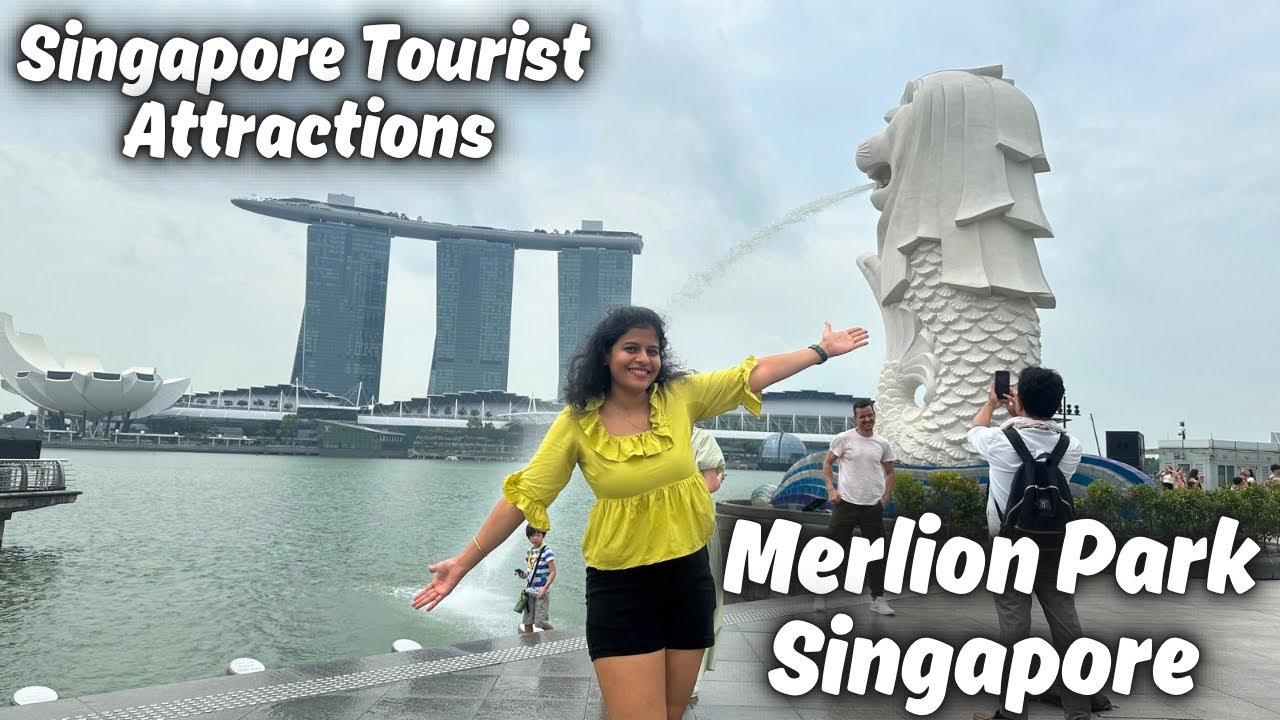 Merlion Park Singapore, Singapore Vlog, Singapore City, Merlion Singapore Singapore Travel Vlog