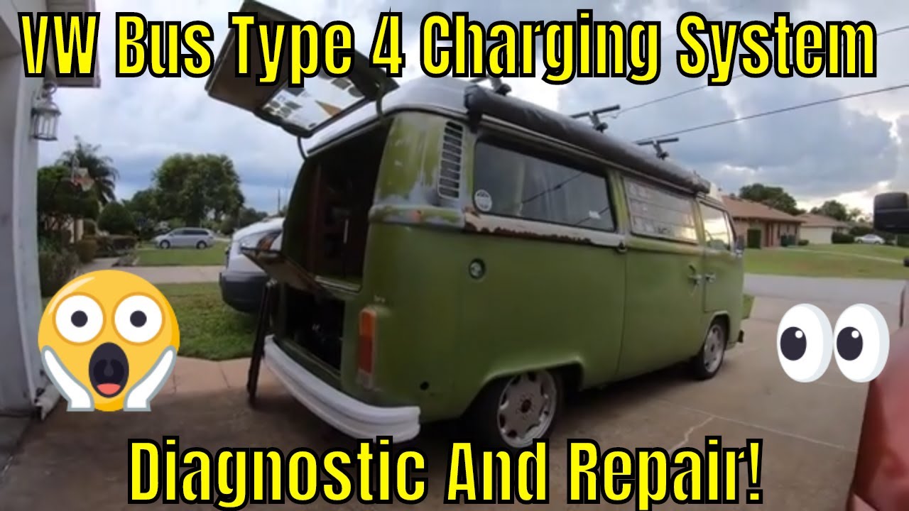 Klasyczny autobus Volkswagen Westfalia z 1976 roku &ndash; układ ładowania silnika typu 4 &ndash; jak diagnoz...