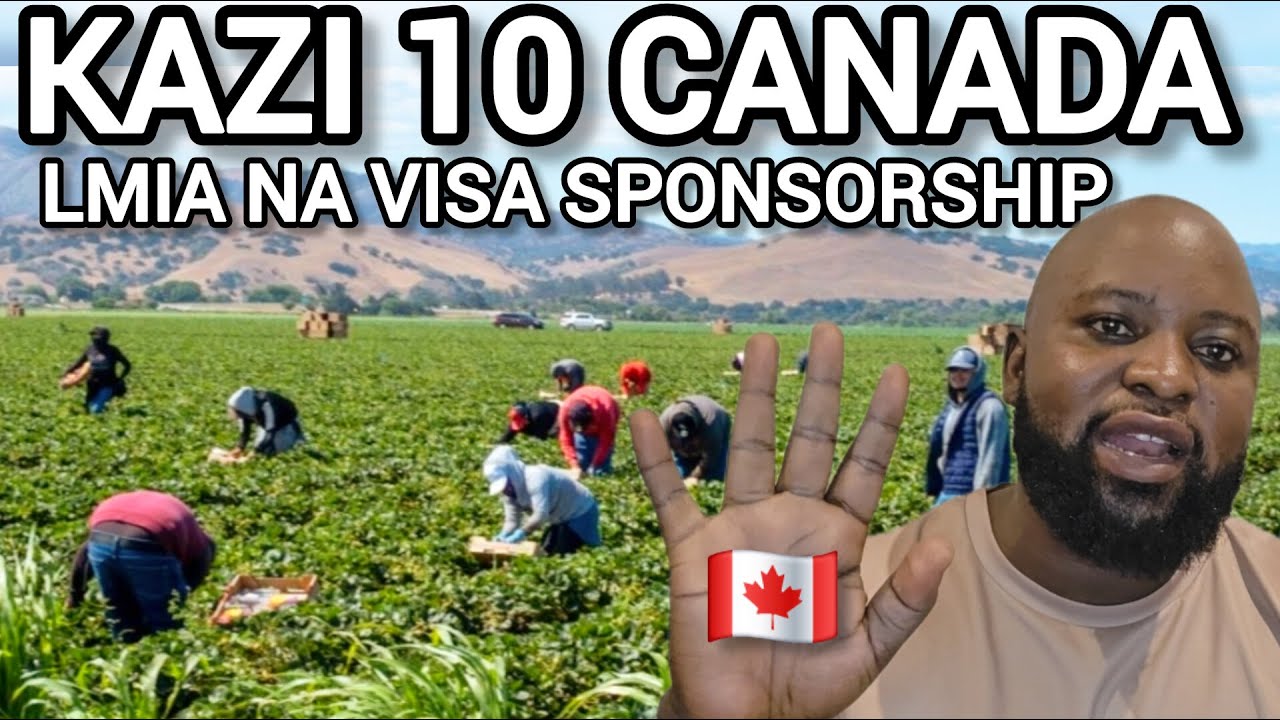KAZI 10  CANADA ZENYE LMIA NA VISA SPONSORSHIP | 10 FACTORY AND FARM JOBS READY TO APPLY